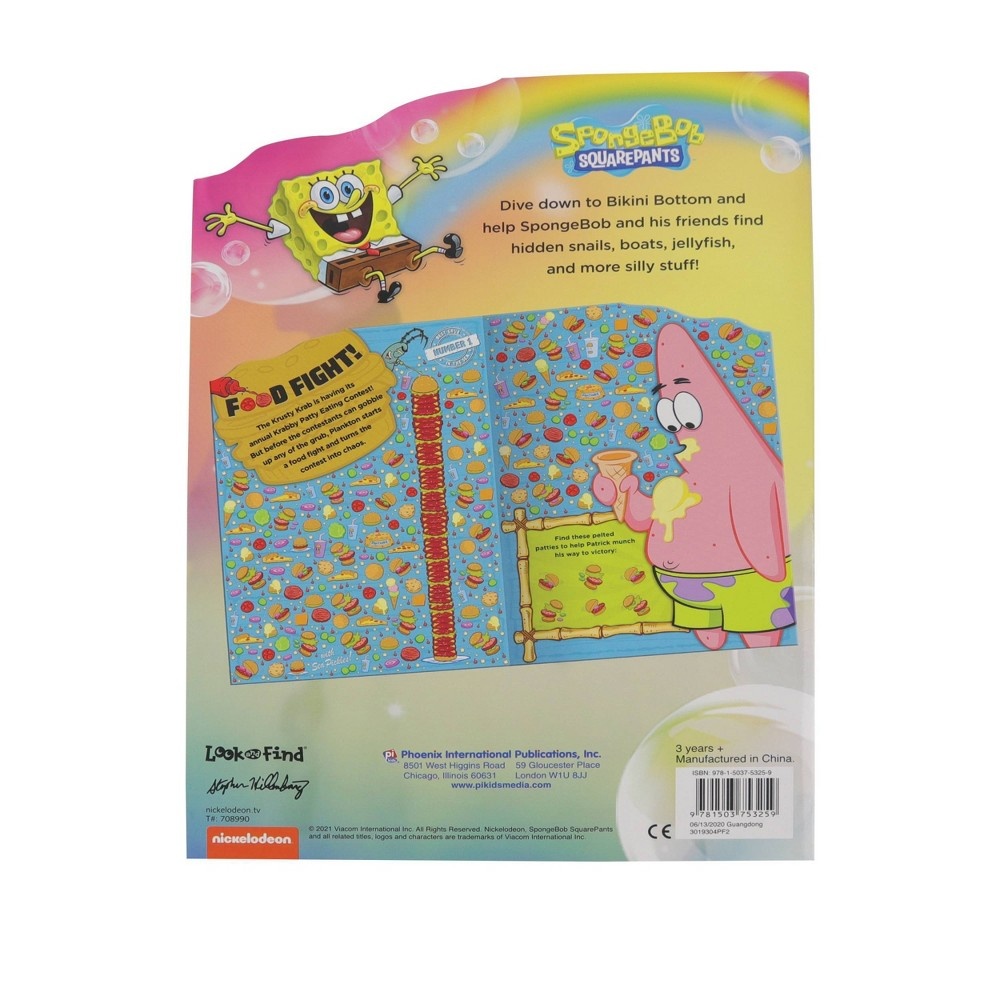 slide 4 of 4, Spongebob Shapped Look And Find Book With Stickers, 1 ct