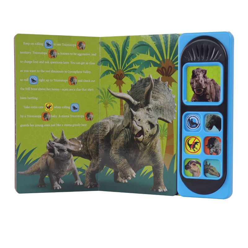 slide 3 of 5, Jurassic World Roll With The Dinosaurs - Little Sound (Board Book), 1 ct