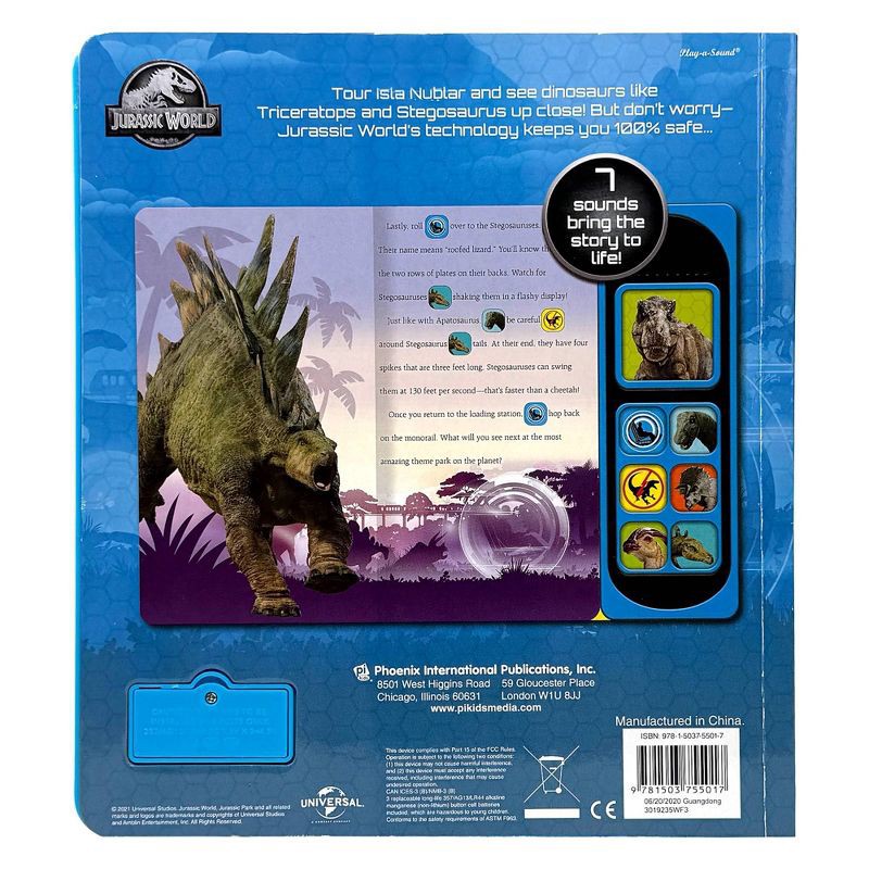 slide 5 of 5, Jurassic World Roll With The Dinosaurs - Little Sound (Board Book), 1 ct