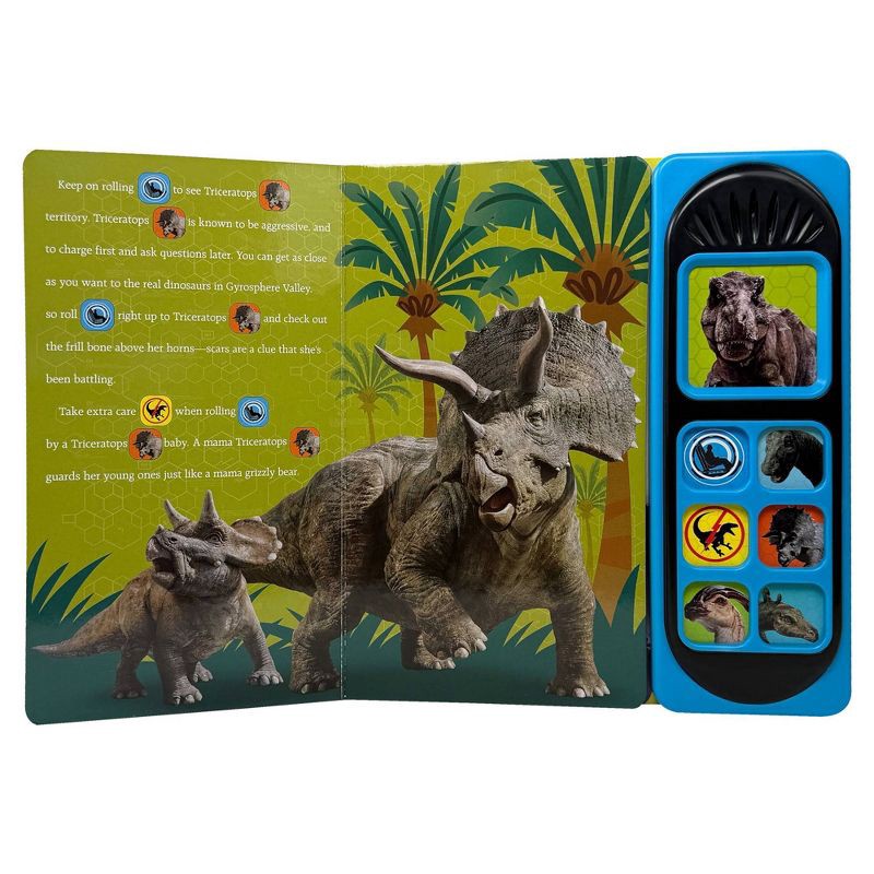 slide 3 of 5, Jurassic World Roll With The Dinosaurs - Little Sound (Board Book), 1 ct