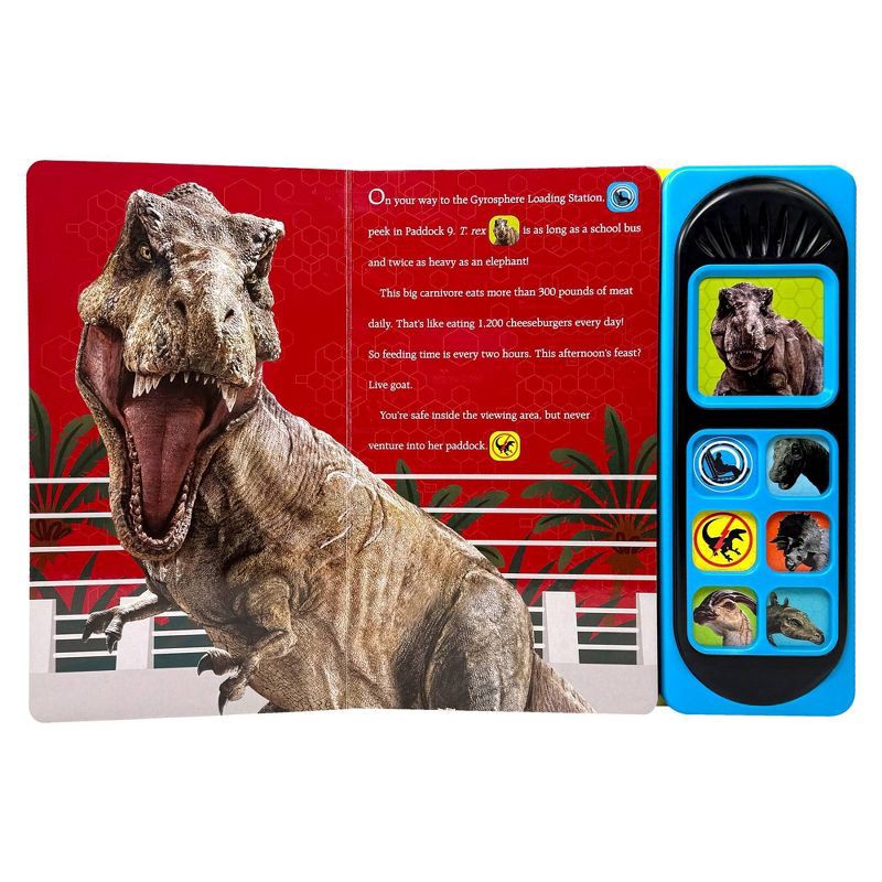 slide 2 of 5, Jurassic World Roll With The Dinosaurs - Little Sound (Board Book), 1 ct