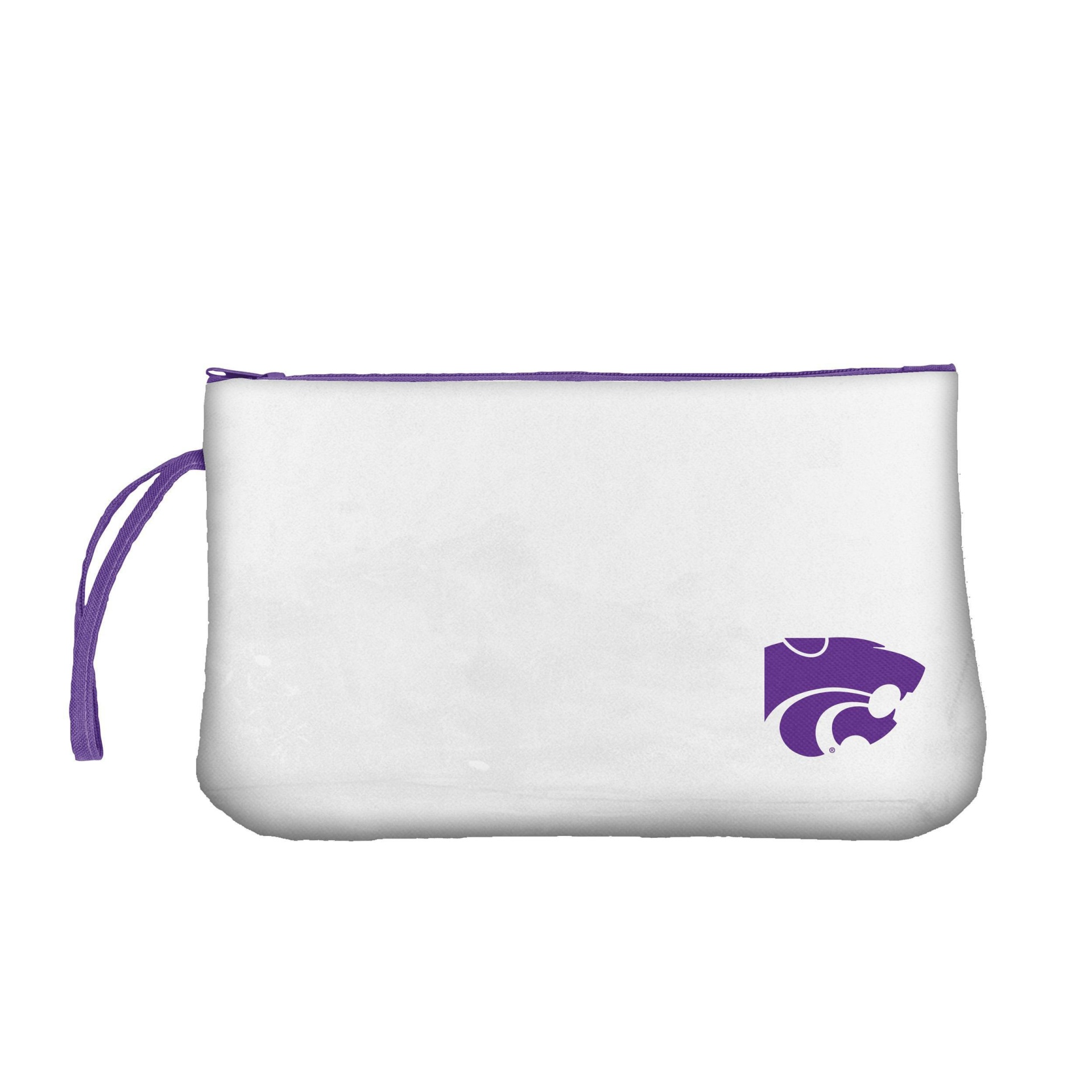 slide 1 of 2, NCAA Kansas State Wildcats Clear Zip Closure Wristlet, 1 ct