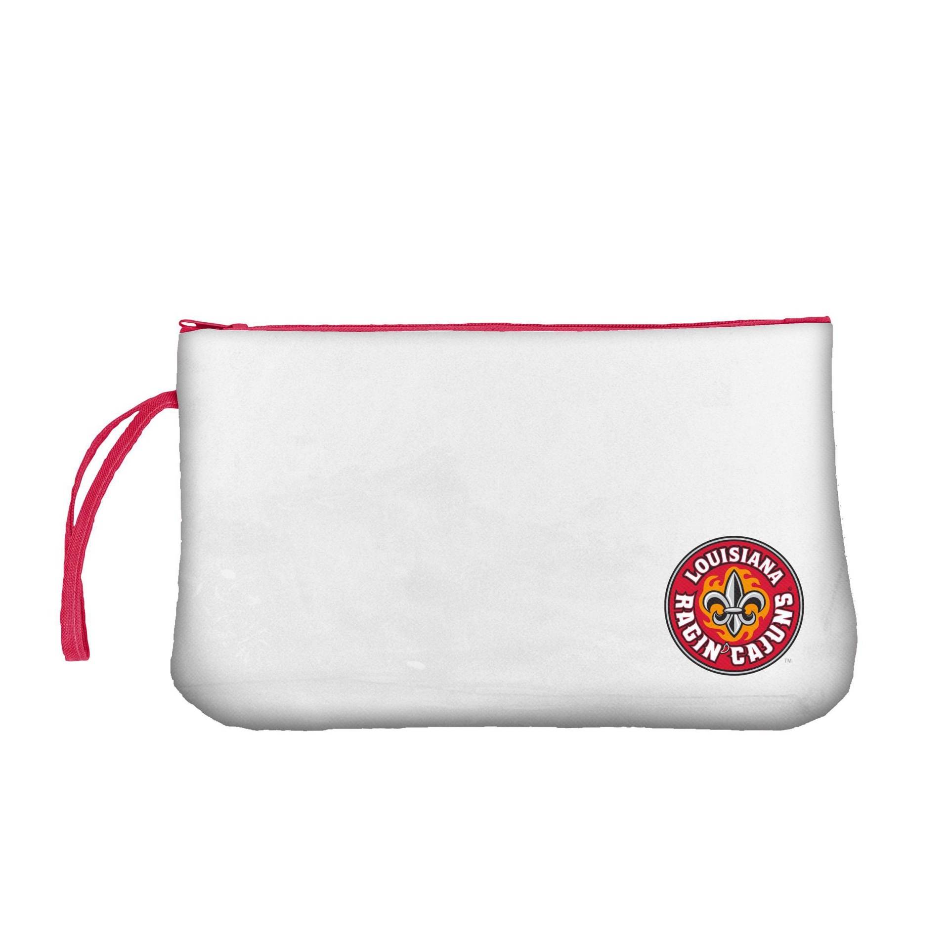 slide 1 of 1, NCAA Louisiana Ragin' Cajuns Clear Zip Closure Wristlet, 1 ct