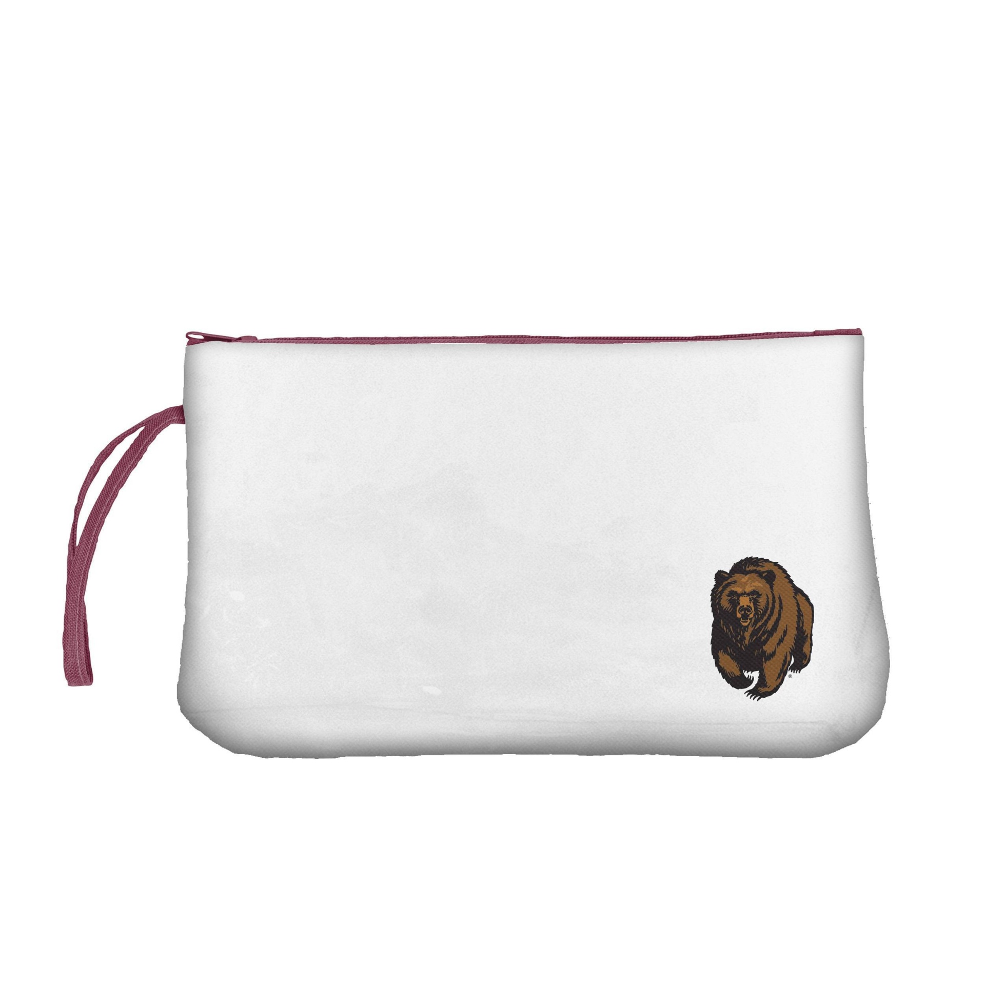 slide 1 of 1, NCAA Montana Grizzlies Clear Zip Closure Wristlet, 1 ct