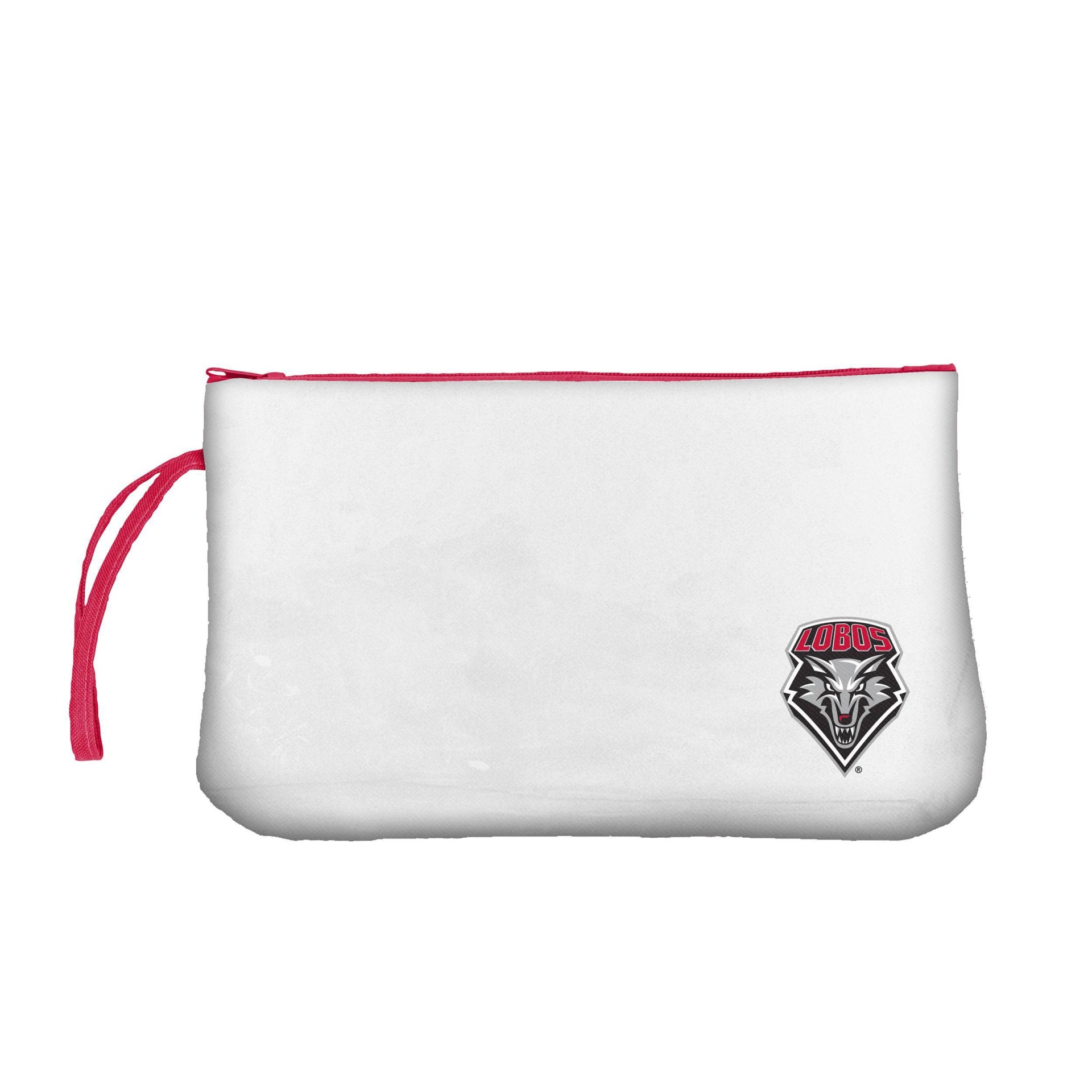 slide 1 of 2, NCAA New Mexico Lobos Clear Zip Closure Wristlet, 1 ct