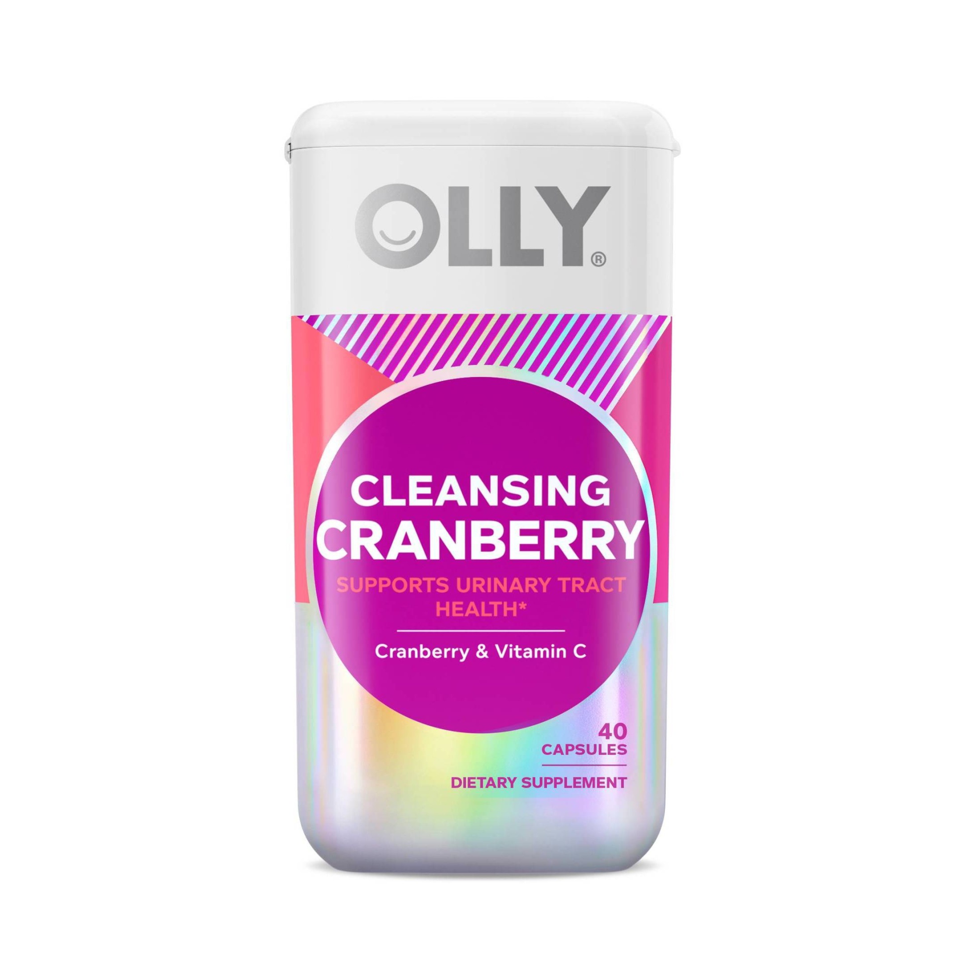 slide 1 of 6, OLLY Cleansing Cranberry Capsule Supplement - 40ct, 40 ct