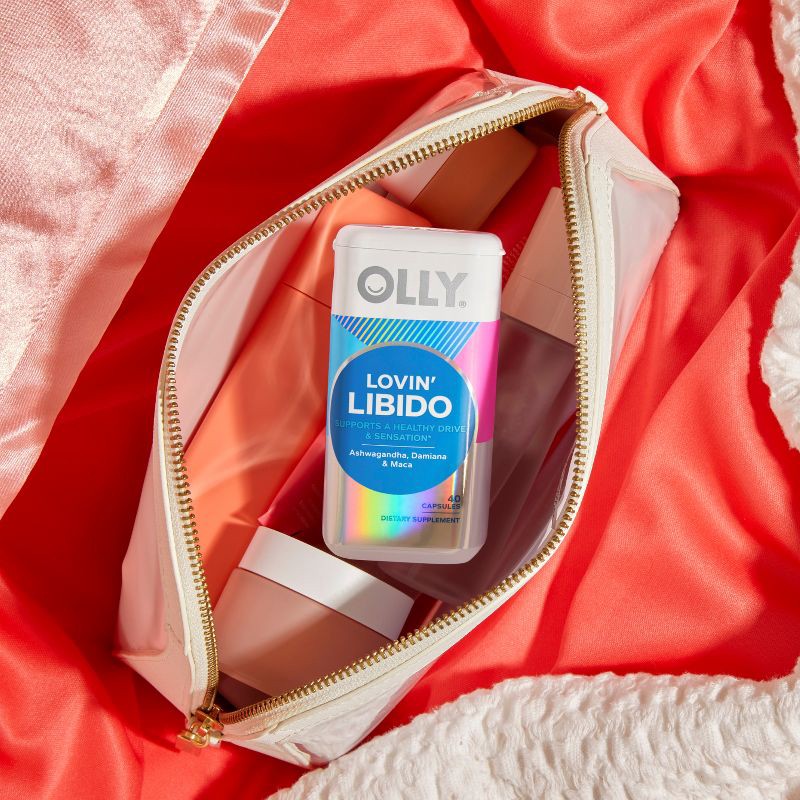 slide 2 of 9, OLLY Lovin' Libido Supplement Capsules with Ashwagandha, Damiana & Maca - 40ct, 40 ct