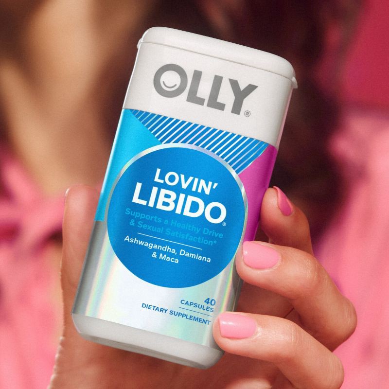 slide 2 of 5, OLLY Lovin' Libido Supplement Capsules with Ashwagandha, Damiana & Maca - 40ct, 40 ct