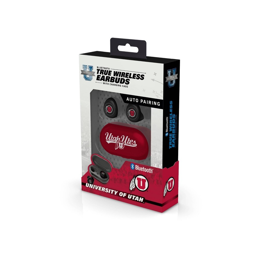 slide 2 of 3, NCAA Utah Utes True Wireless Bluetooth Earbuds, 1 ct