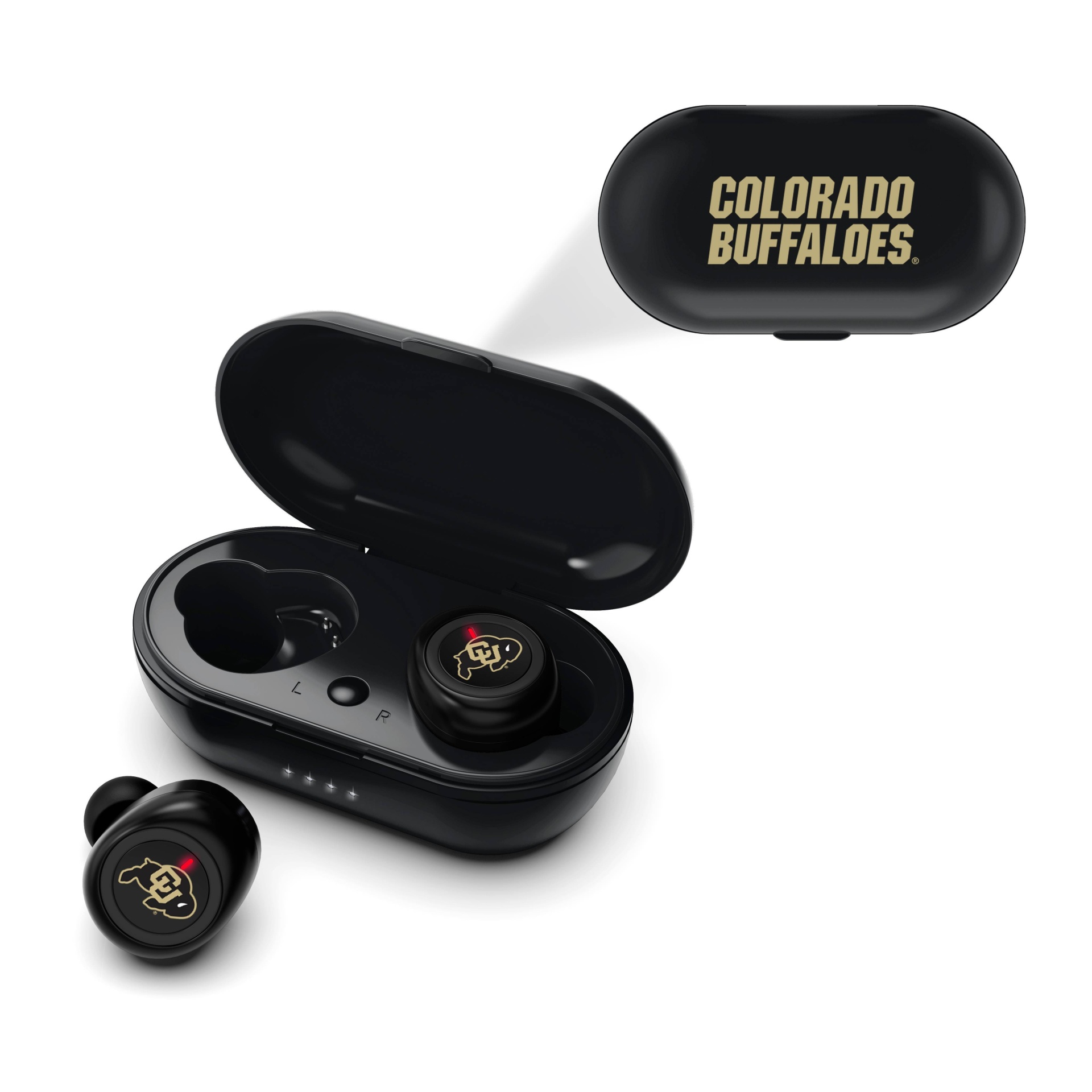 slide 1 of 3, NCAA Colorado Buffaloes True Wireless Bluetooth Earbuds, 1 ct