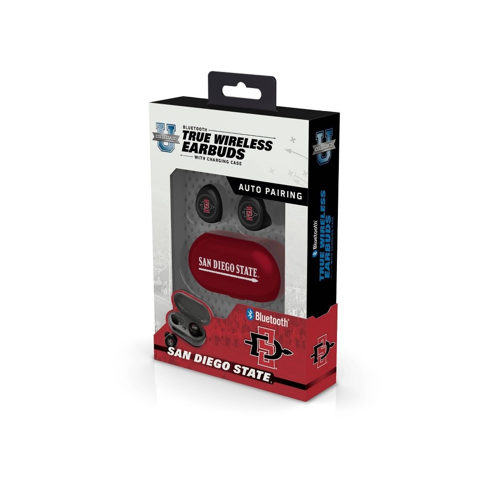 slide 3 of 3, NCAA San Diego State Aztecs True Wireless Bluetooth Earbuds, 1 ct