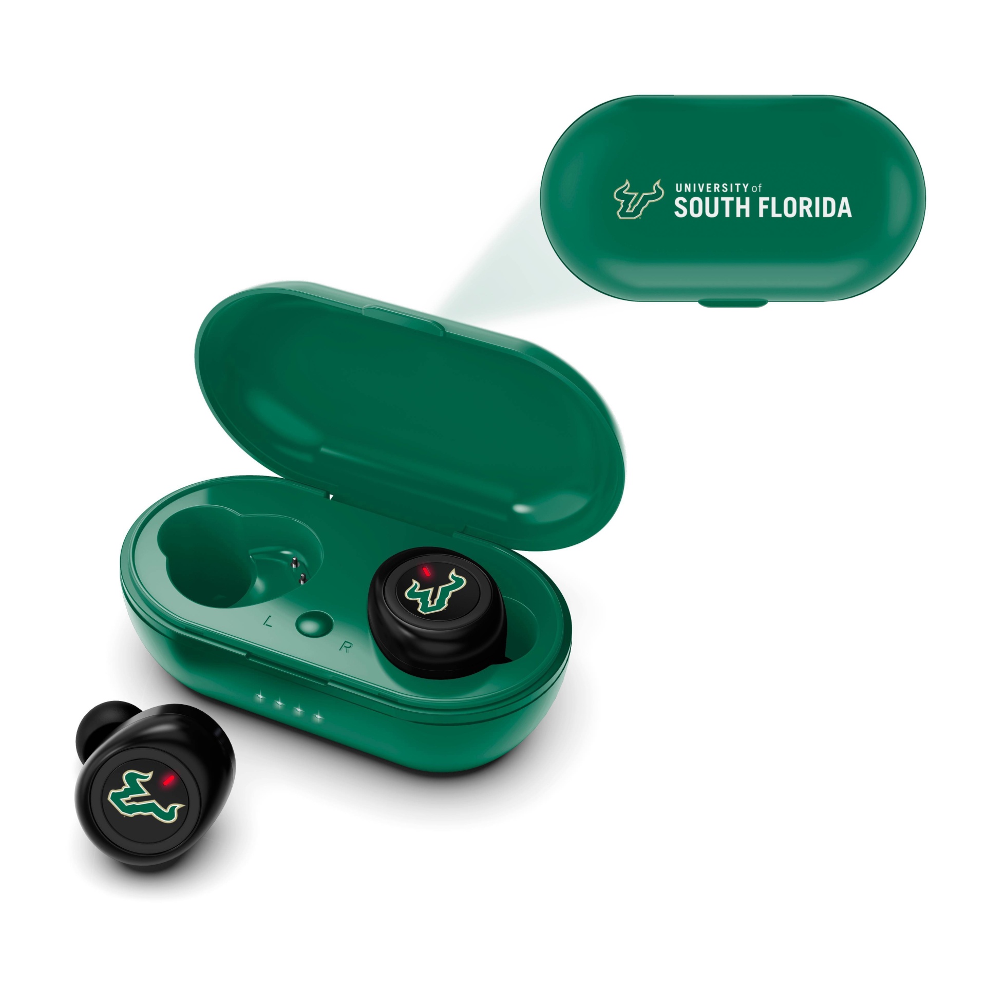 slide 1 of 3, NCAA South Florida Bulls True Wireless Bluetooth Earbuds, 1 ct