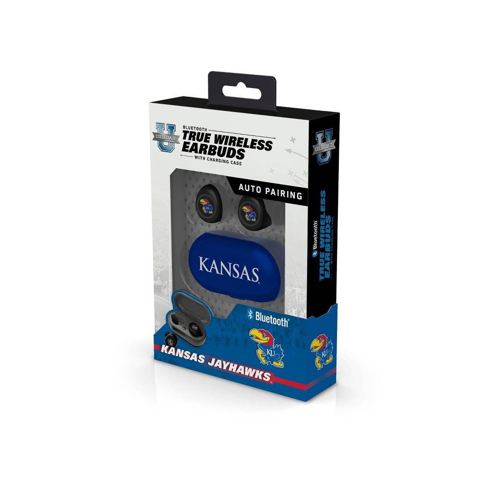 slide 2 of 3, NCAA Kansas Jayhawks True Wireless Bluetooth Earbuds, 1 ct