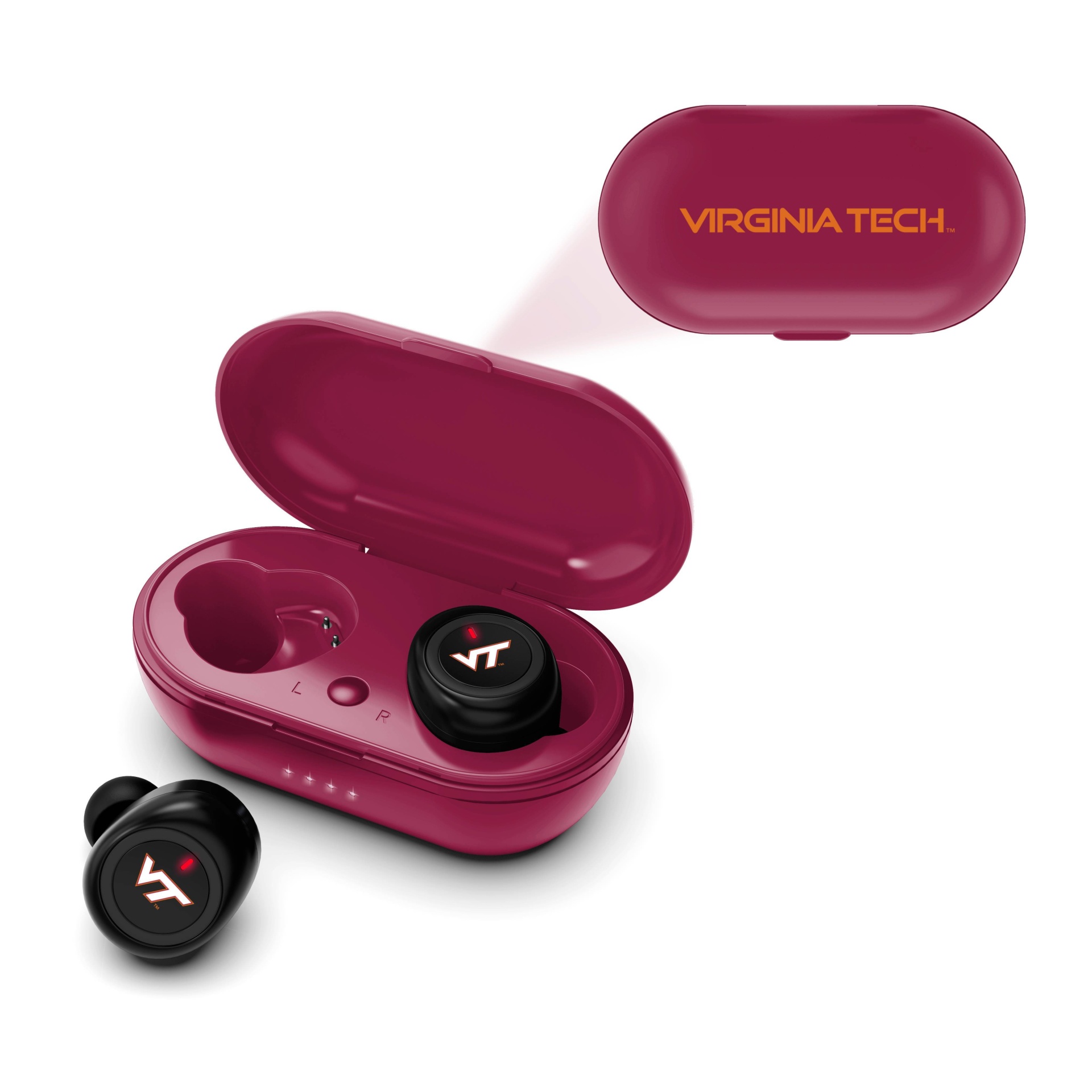 slide 1 of 3, NCAA Virginia Tech Hokies True Wireless Bluetooth Earbuds, 1 ct