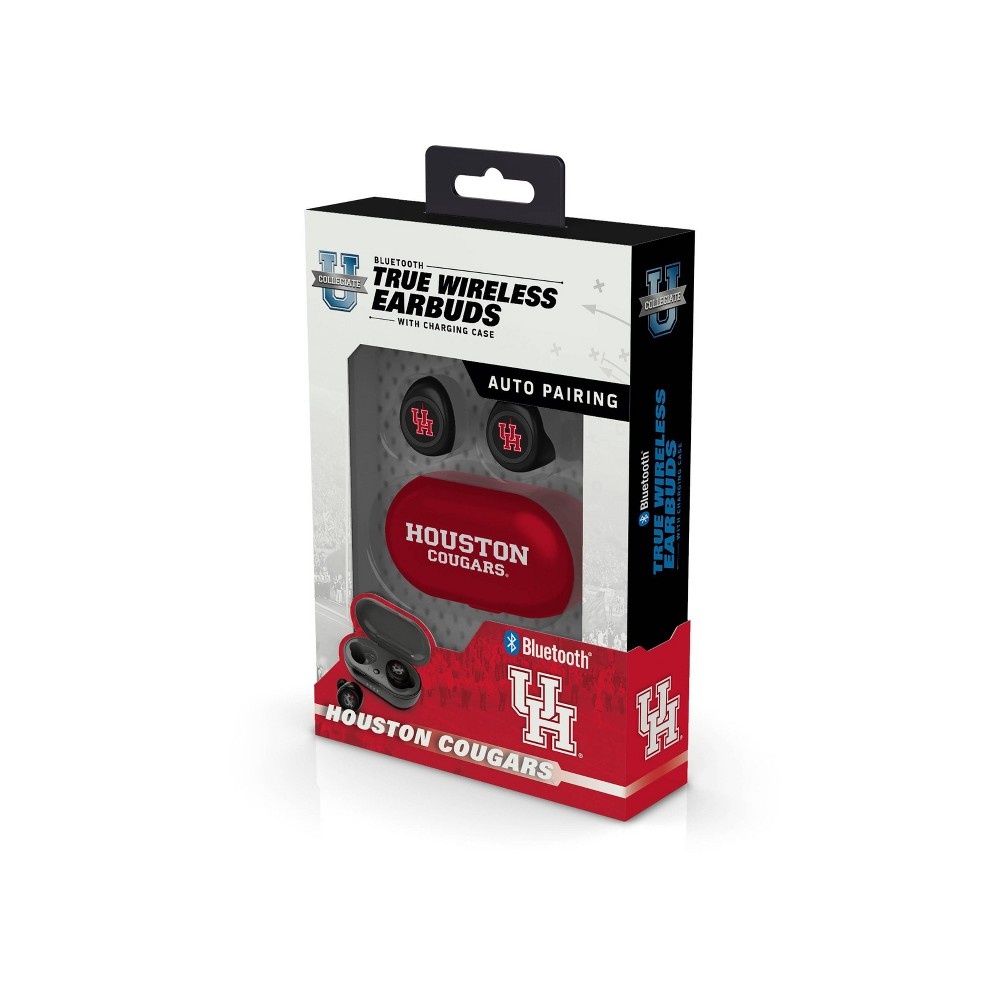 slide 2 of 3, NCAA Houston Cougars True Wireless Bluetooth Earbuds, 1 ct