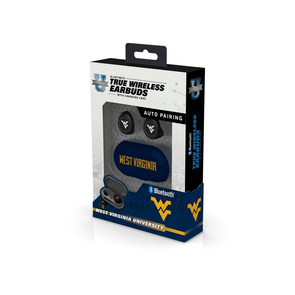 slide 2 of 3, NCAA West Virginia Mountaineers True Wireless Bluetooth Earbuds, 1 ct