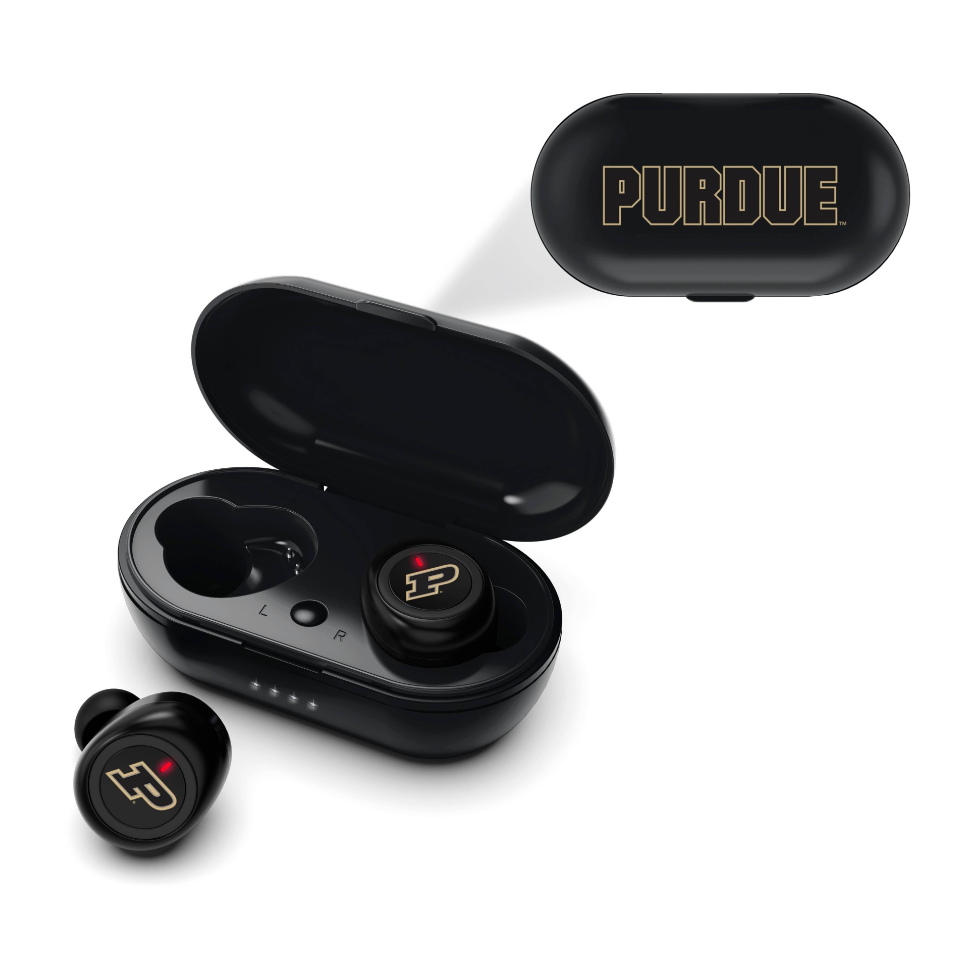 slide 1 of 3, NCAA Purdue Boilermakers True Wireless Bluetooth Earbuds, 1 ct