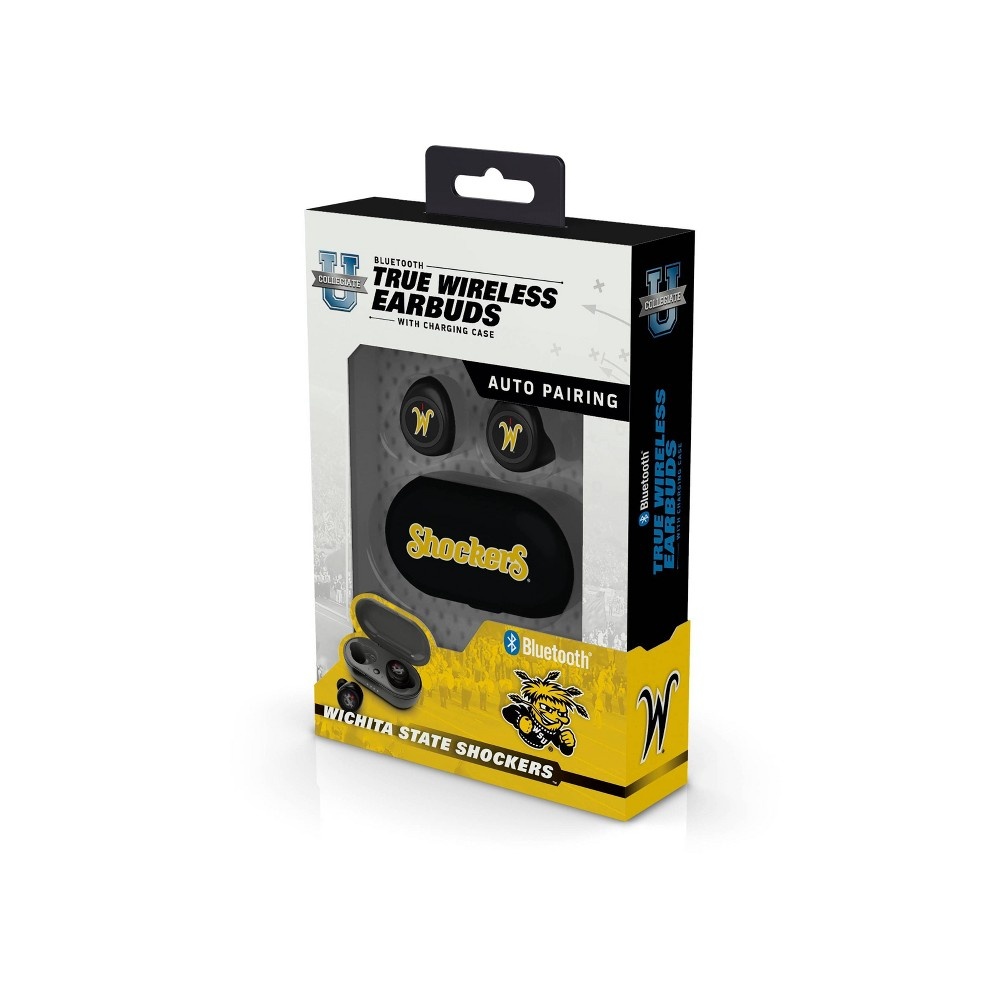 slide 2 of 3, NCAA Wichita State Shockers True Wireless Bluetooth Earbuds, 1 ct