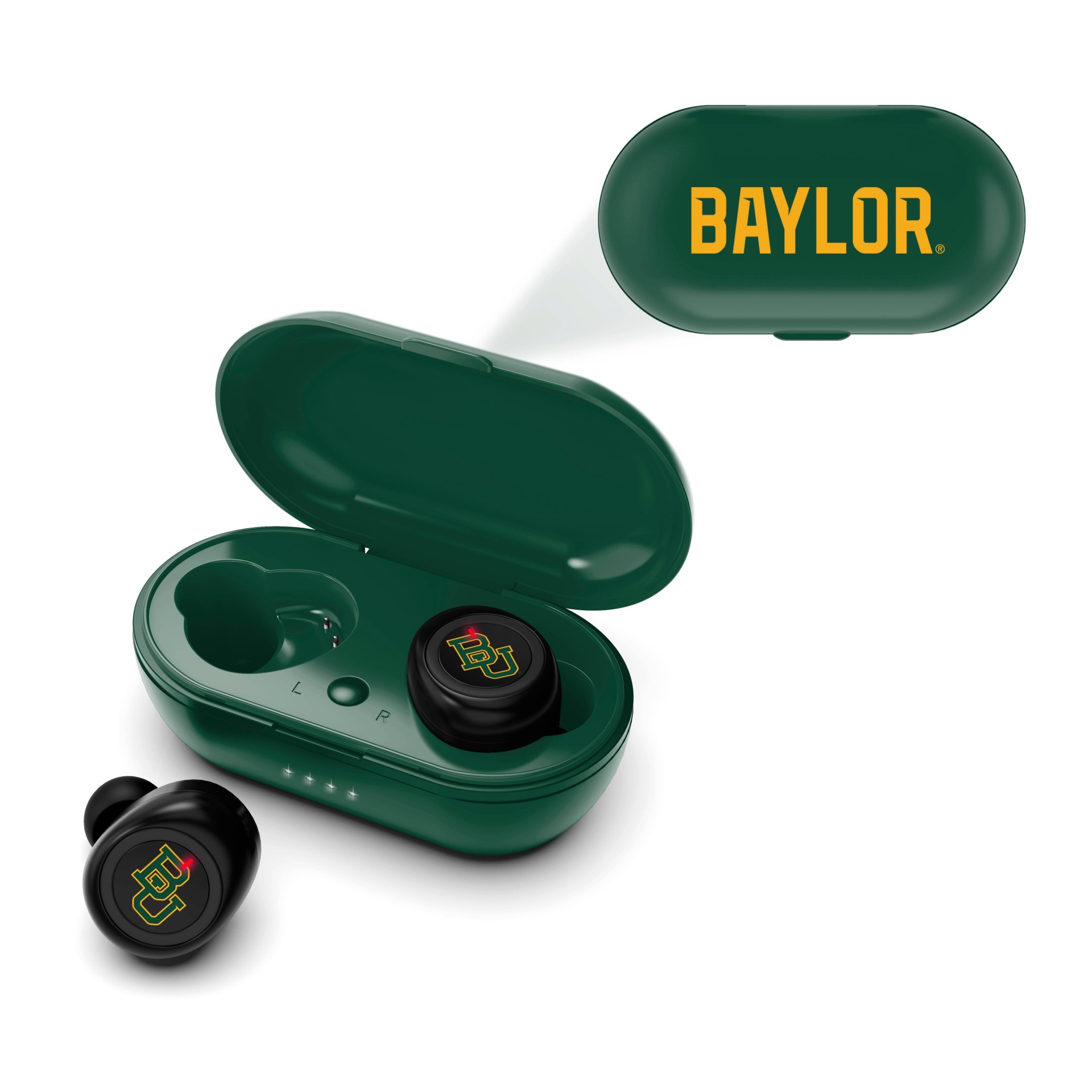 slide 1 of 3, NCAA Baylor Bears True Wireless Bluetooth Earbuds, 1 ct