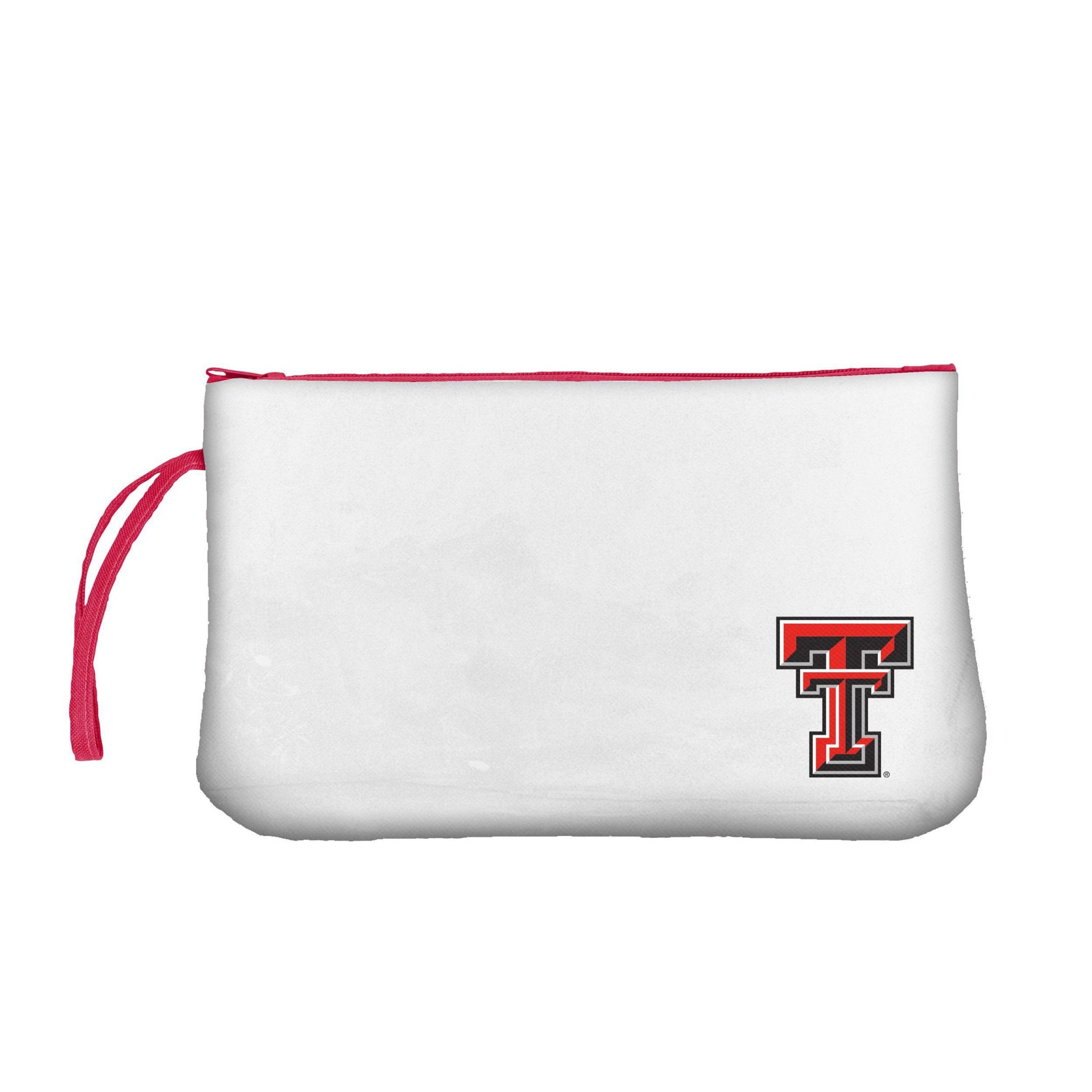 slide 1 of 2, NCAA Texas Tech Red Raiders Clear Zip Closure Wristlet, 1 ct