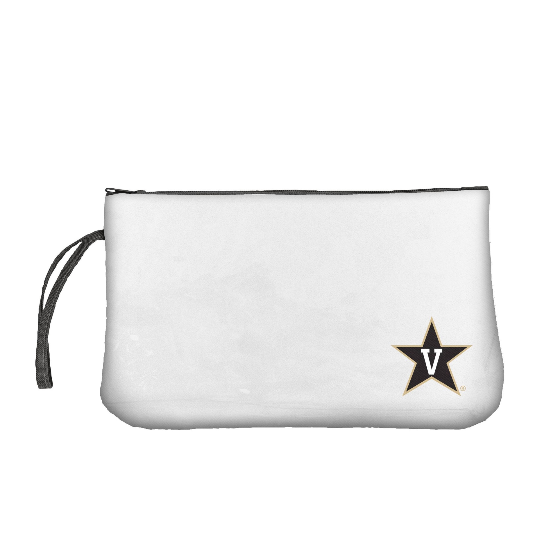 slide 1 of 1, NCAA Vanderbilt Commodores Clear Zip Closure Wristlet, 1 ct