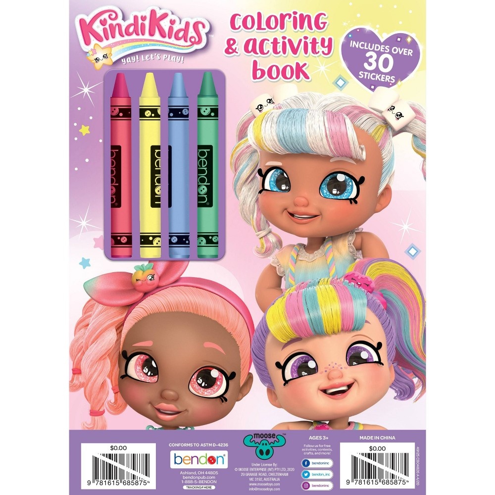 slide 2 of 3, Bendon Kindi Kids Coloring Book With Crayons - Target Exclusive Edition, 1 ct