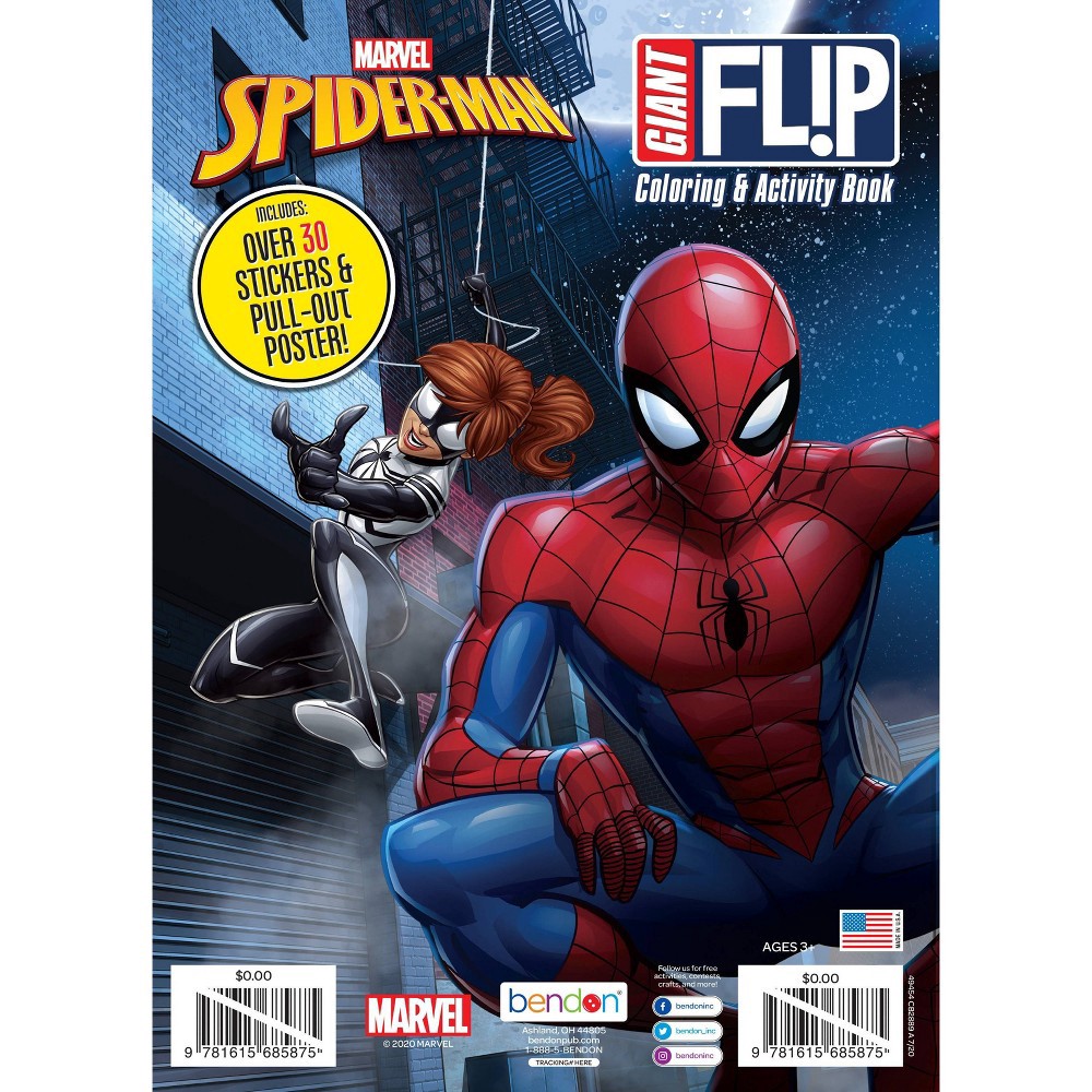 slide 3 of 3, Bendon Avengers Spider-Man Flip Book, 1 ct