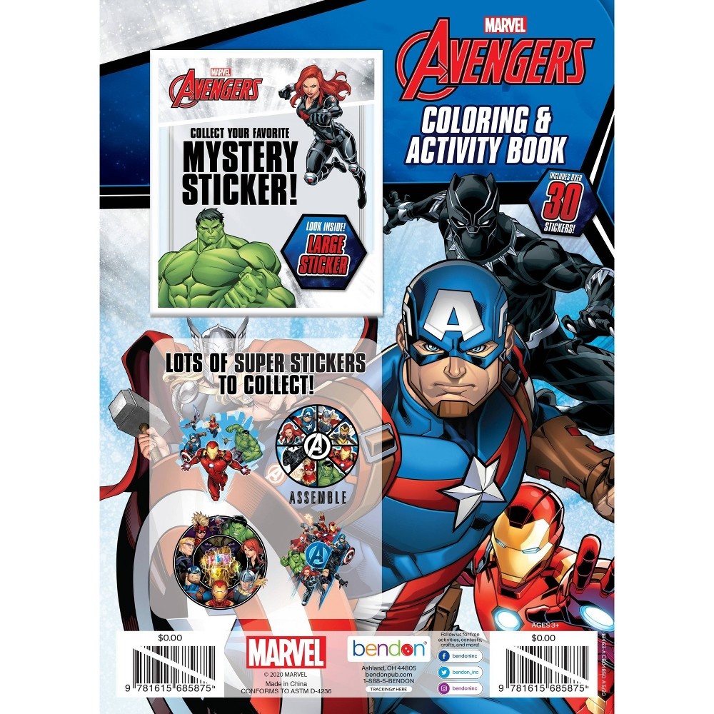 slide 2 of 3, Bendon Avengers Mystery Sticker Book - Target Exclusive Edition, 1 ct