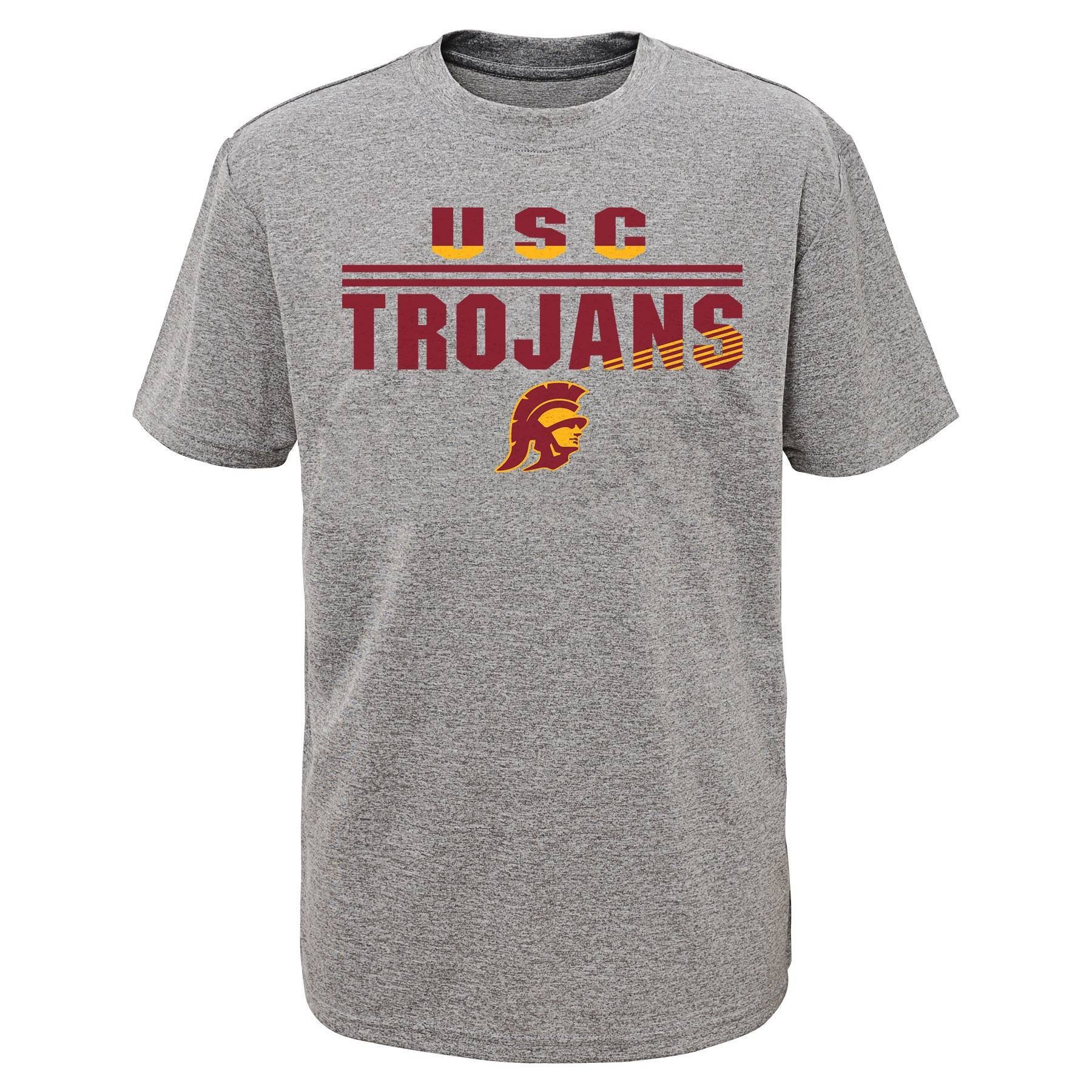 slide 1 of 1, NCAA USC Trojans Boys' Short Sleeve Gray T-Shirt - XL, 1 ct