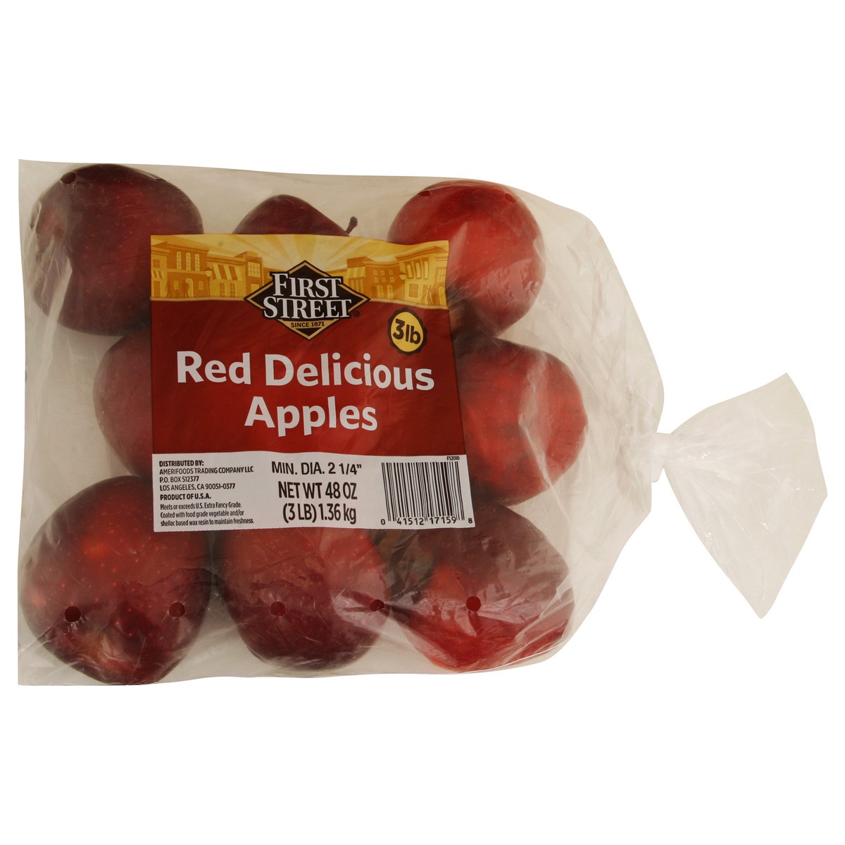 slide 9 of 12, First Street Red Delicious Apples, 3 lb