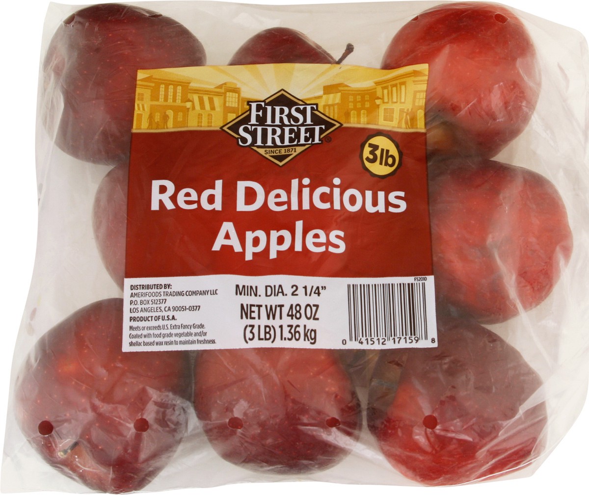 slide 8 of 12, First Street Red Delicious Apples, 3 lb