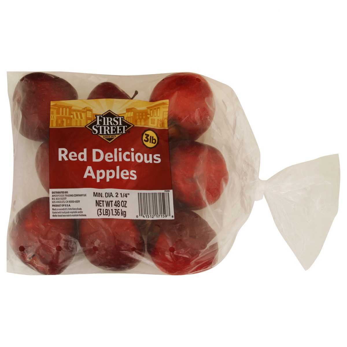 slide 10 of 12, First Street Red Delicious Apples, 3 lb