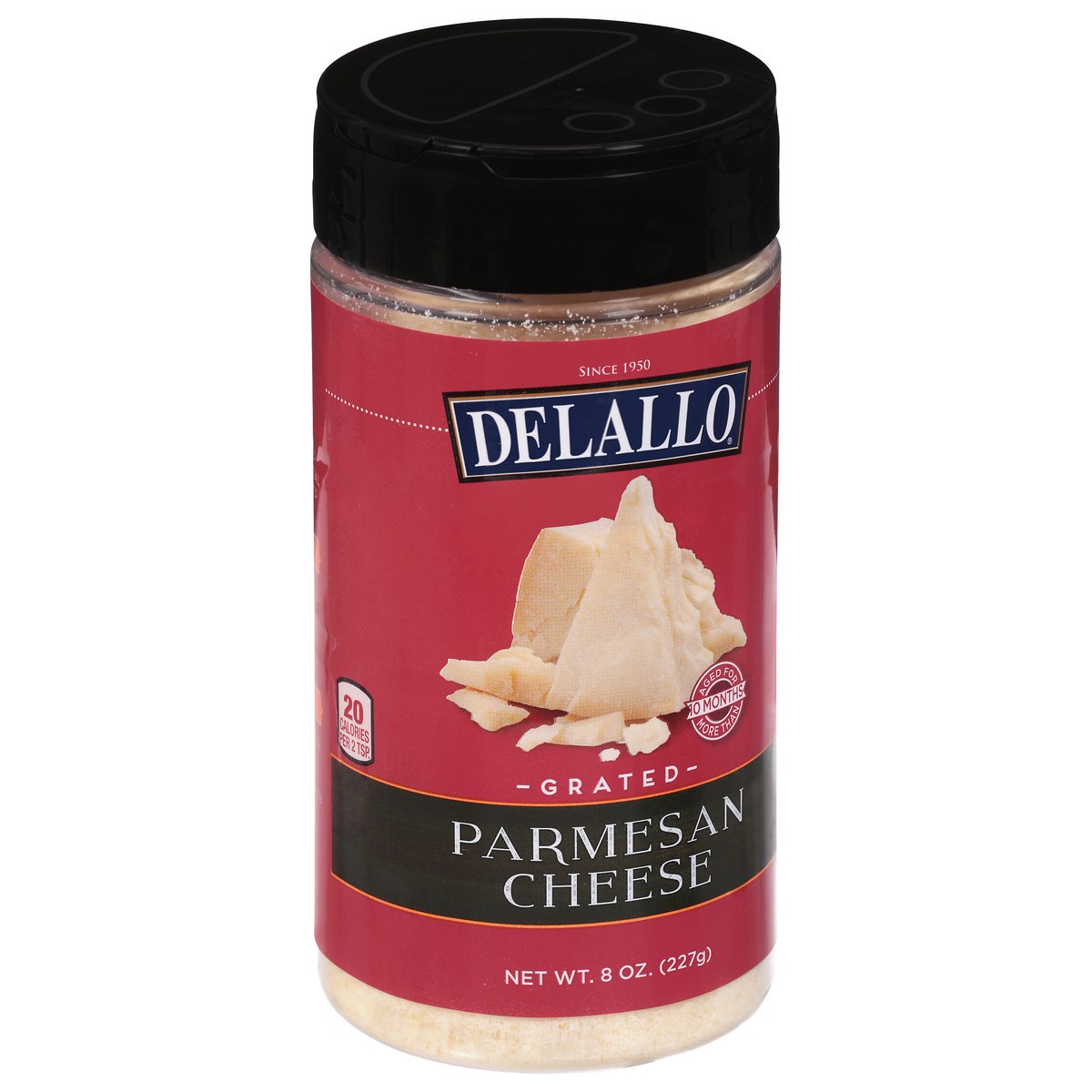 slide 4 of 14, DeLallo Grated Parmesan Cheese 8 oz, 8 oz