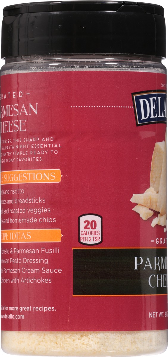 slide 7 of 14, DeLallo Grated Parmesan Cheese 8 oz, 8 oz