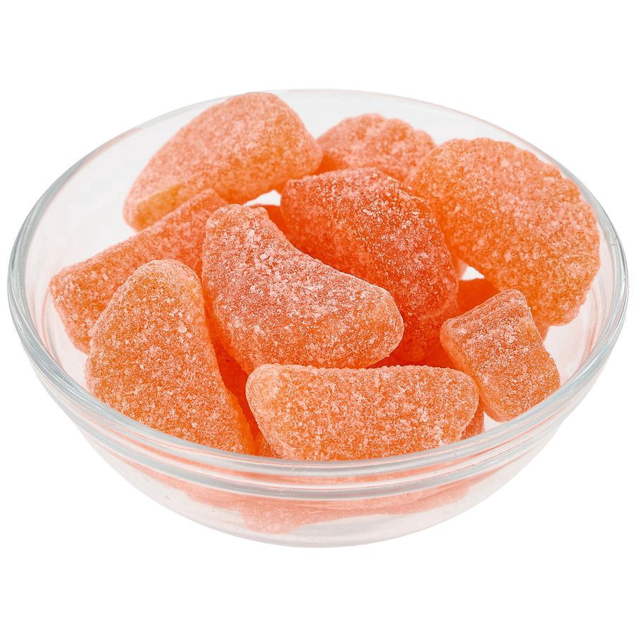 slide 3 of 5, Nice! Soft & Chewy Candy Slices Orange, 7 oz