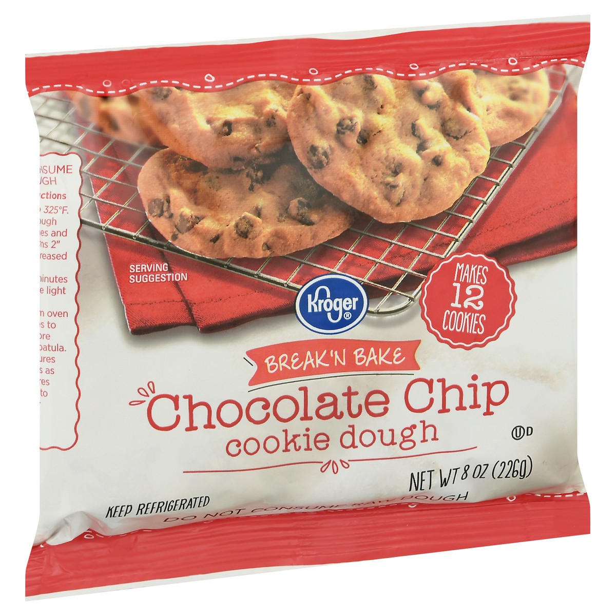 slide 4 of 11, Kroger Break N' Bake Chocolate Chip Cookie Dough, 16 oz