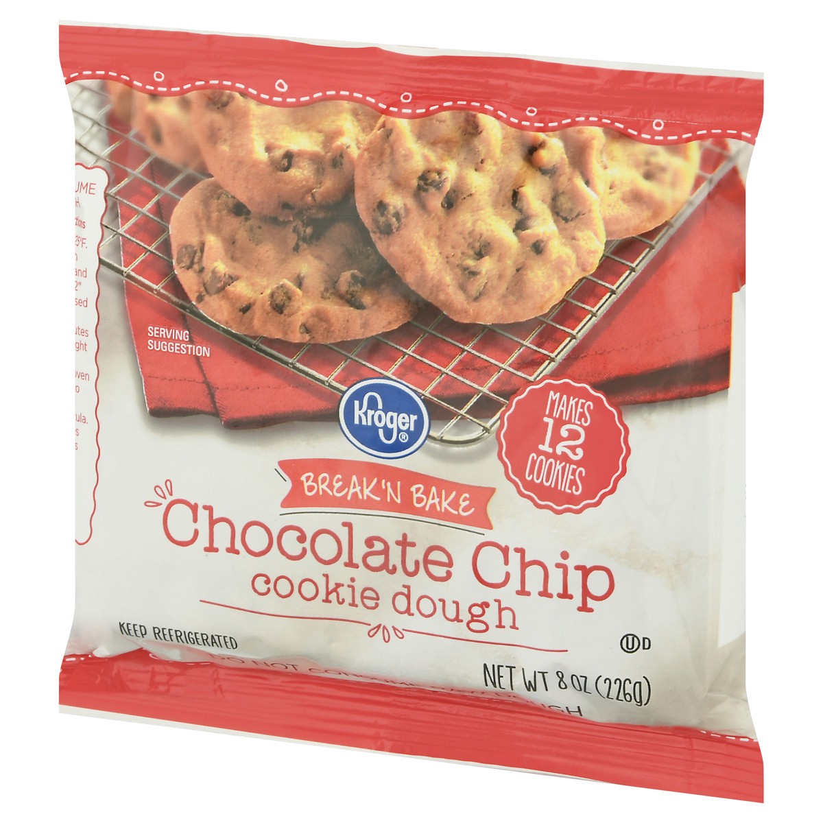 slide 10 of 11, Kroger Break N' Bake Chocolate Chip Cookie Dough, 16 oz