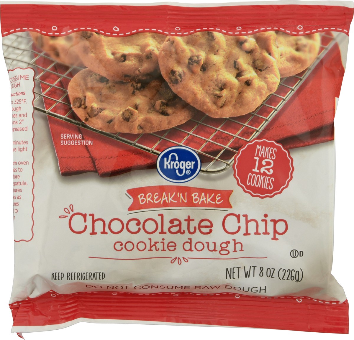 slide 5 of 11, Kroger Break N' Bake Chocolate Chip Cookie Dough, 16 oz