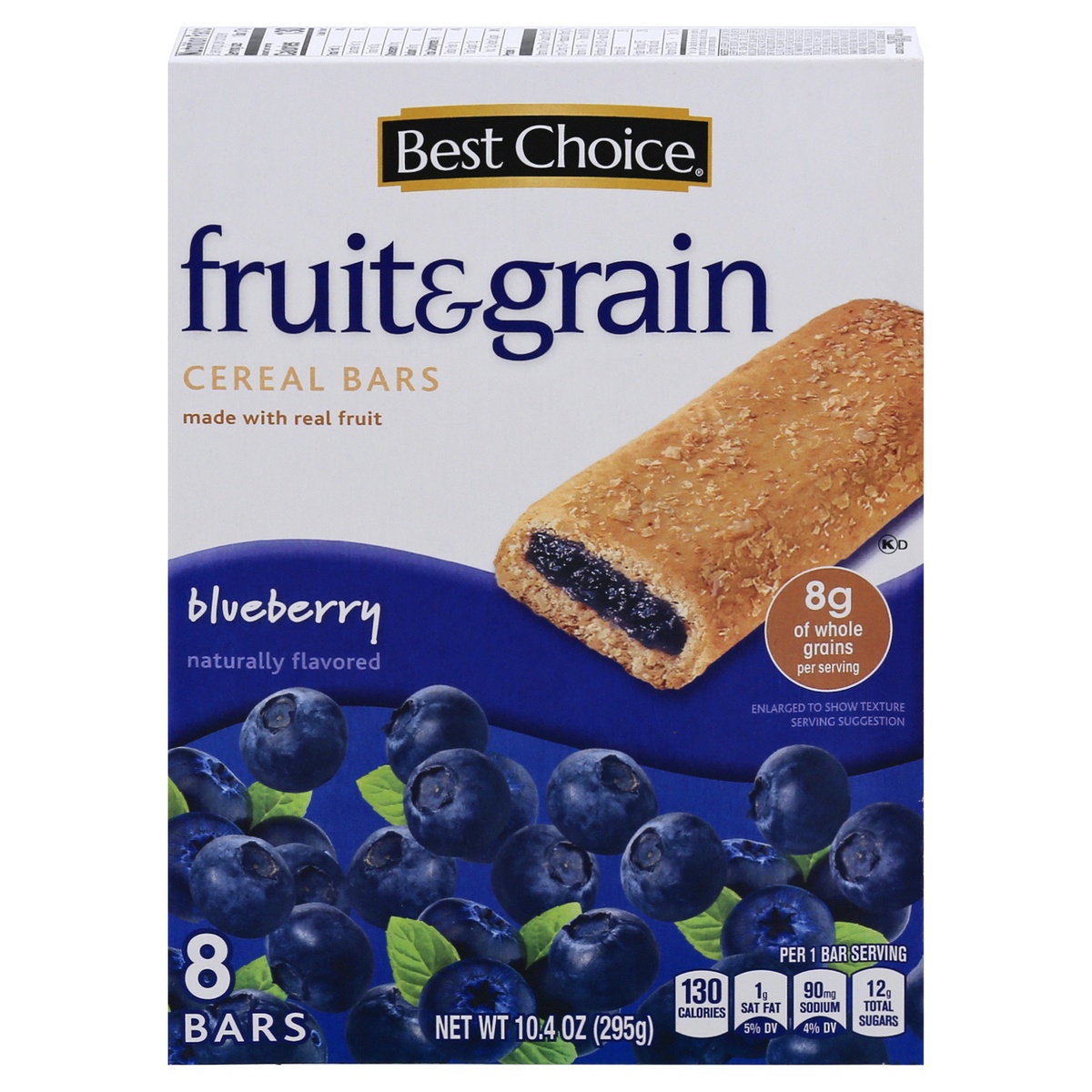 slide 1 of 1, Best Choice Blueberry Fruit Bar, 8 ct