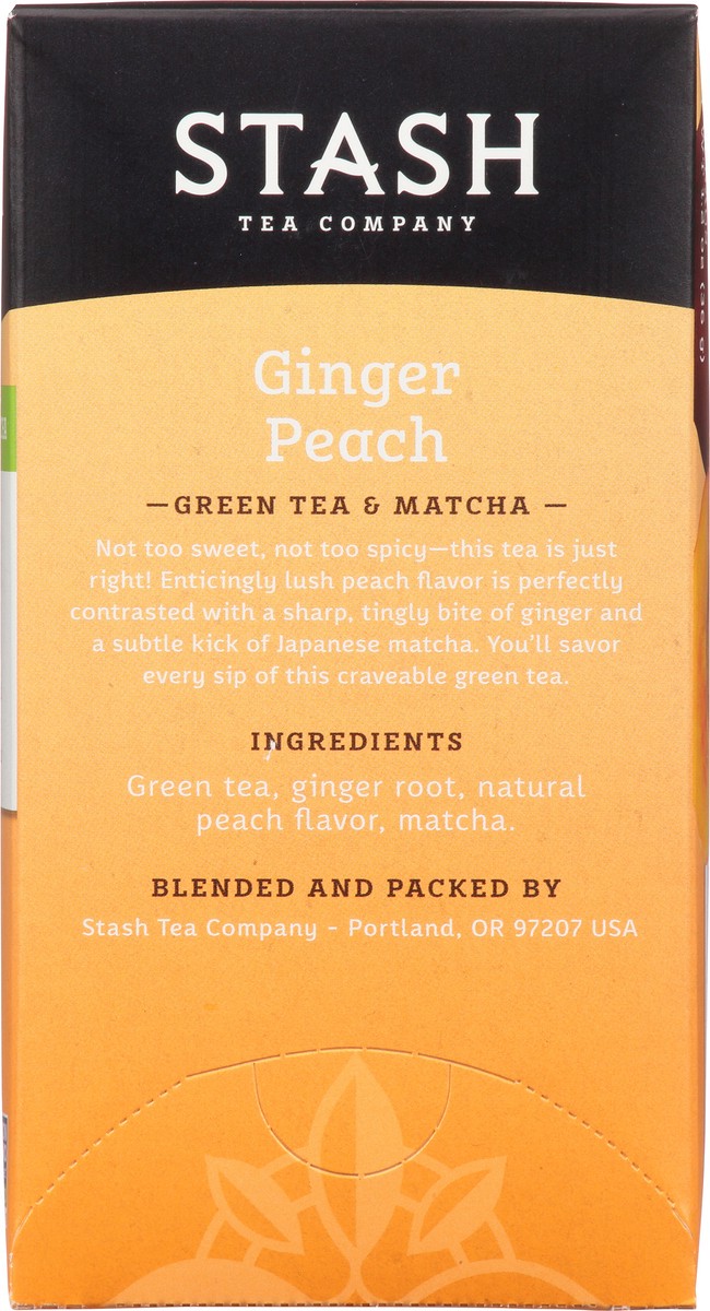 slide 12 of 13, Stash Ginger Peach Green Tea - 18 ct, 1.2 oz