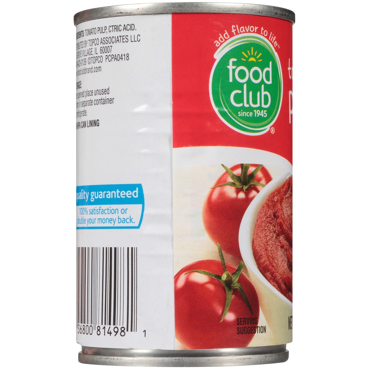 slide 6 of 9, Food Club Tomato Paste, 6 oz