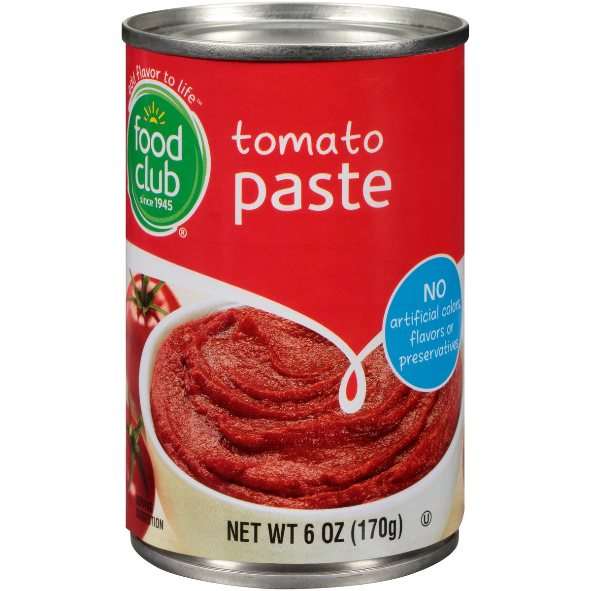 slide 1 of 9, Food Club Tomato Paste, 6 oz