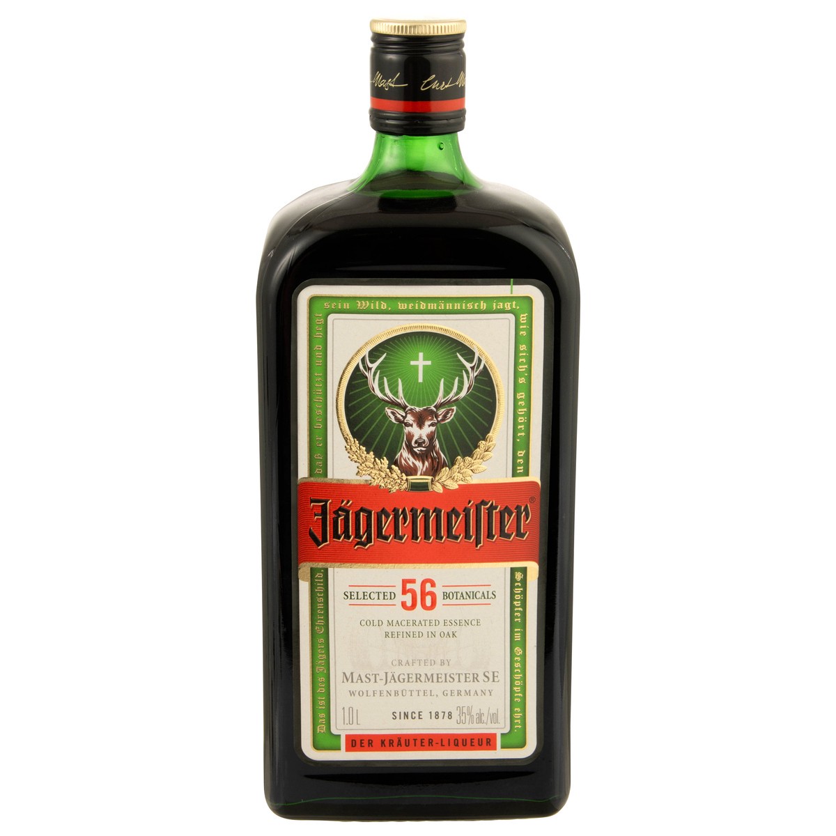 slide 1 of 4, Jägermeister Liqueur 1 liter, 1 liter