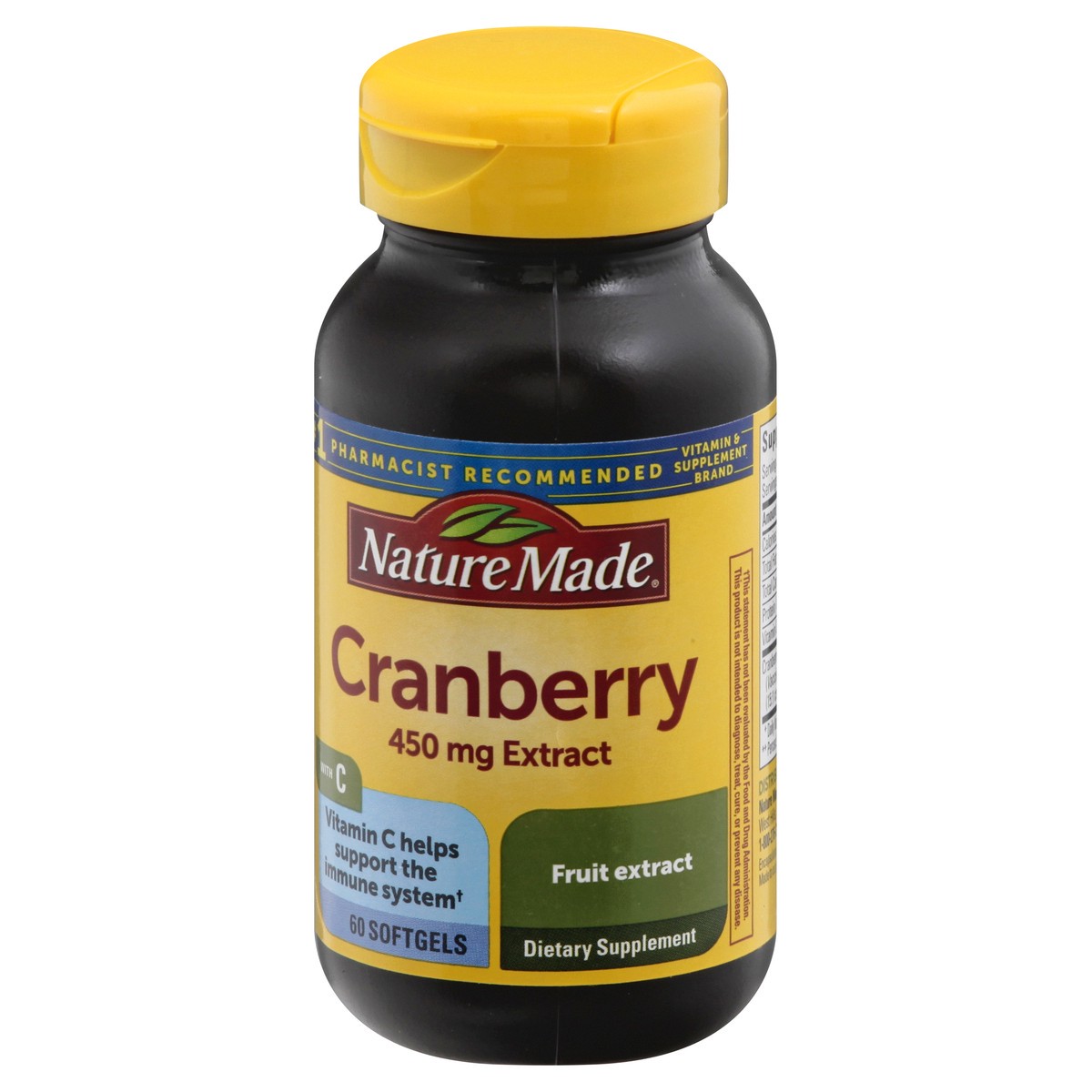 slide 3 of 9, Nature Made Cranberry Vitamin C, 60 ct;  450 mg
