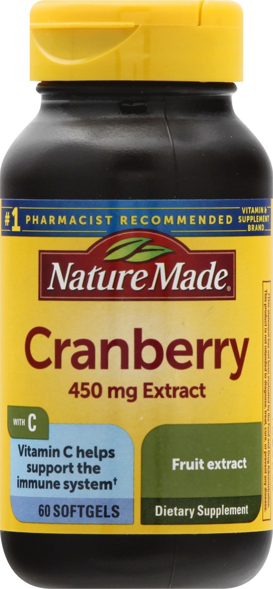 slide 6 of 9, Nature Made Cranberry Vitamin C, 60 ct;  450 mg