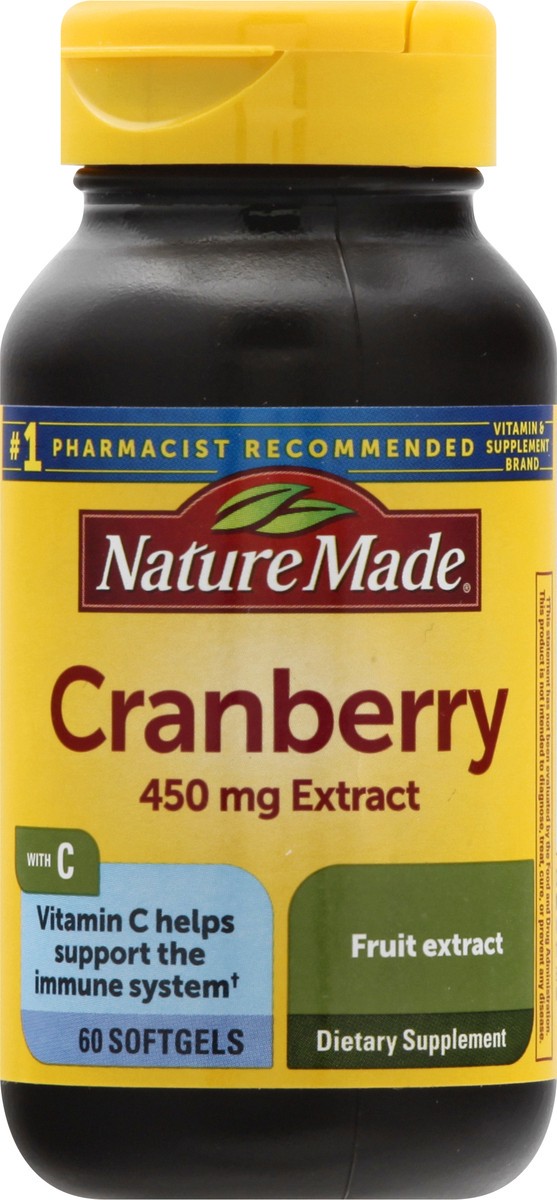 slide 1 of 9, Nature Made 450 mg Softgels Cranberry 60 ea, 60 ct;  450 mg