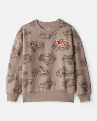 Carter's Carters Boys Hot Wheels™ Pullover Sweatshirt - Brown Beige 6