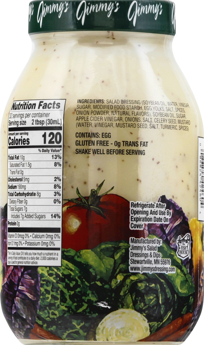 slide 6 of 13, Jimmys Original Cole Slaw Dressing 32 oz, 32 oz