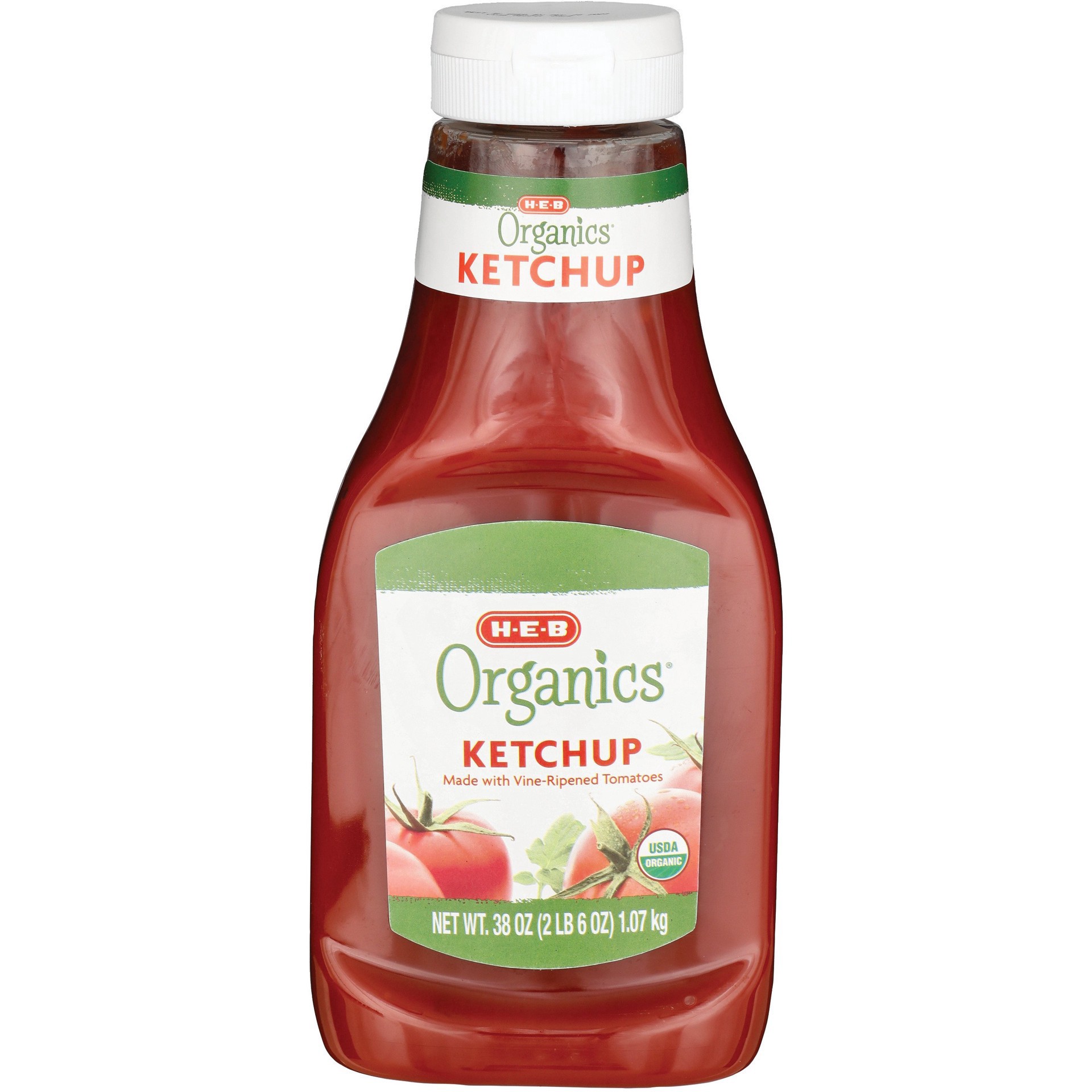 slide 1 of 1, H-E-B Organics Ketchup, 38 oz