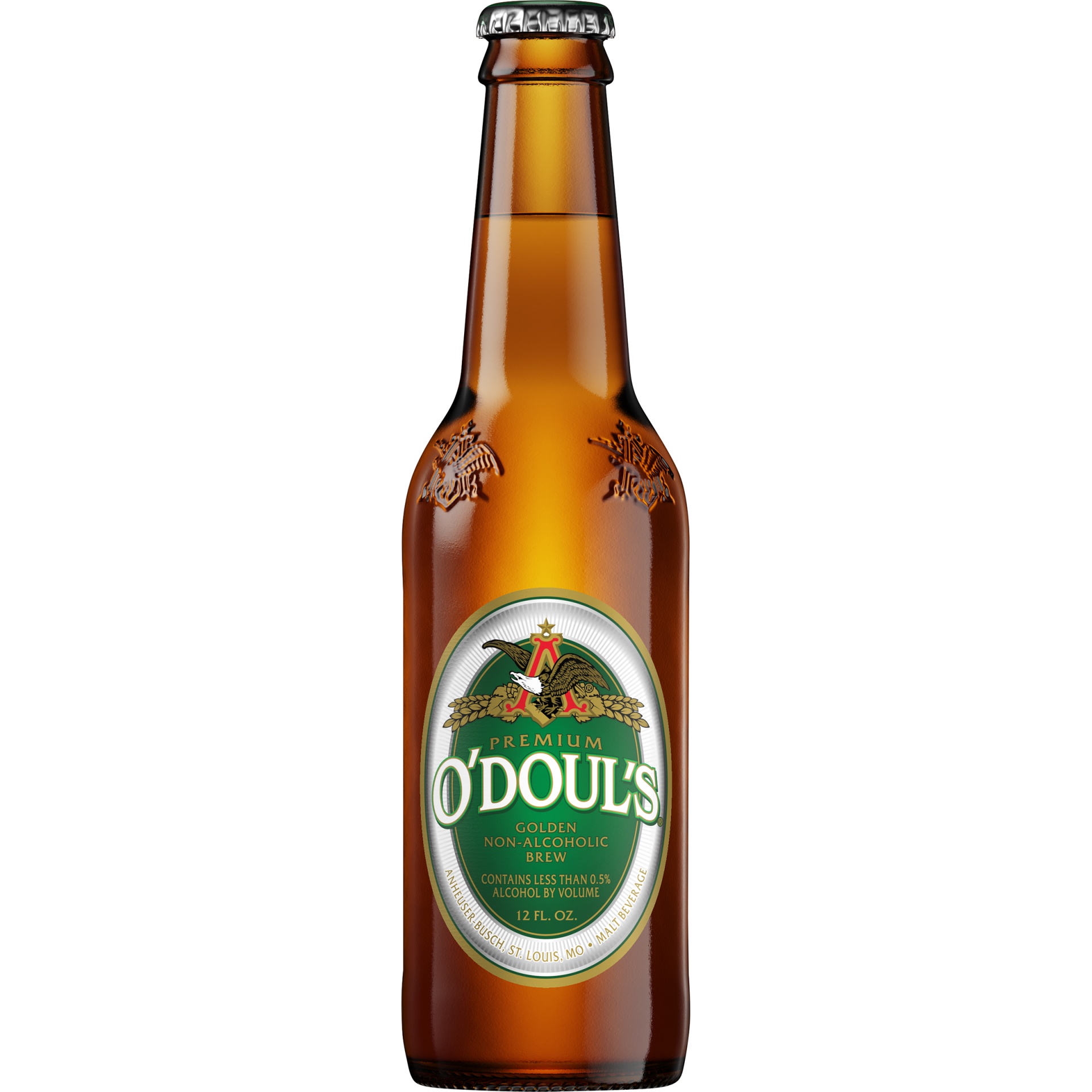 slide 1 of 2, O'Doul's Premium Golden Non-Alcoholic Beer, 0.5% ABV, 12 fl oz